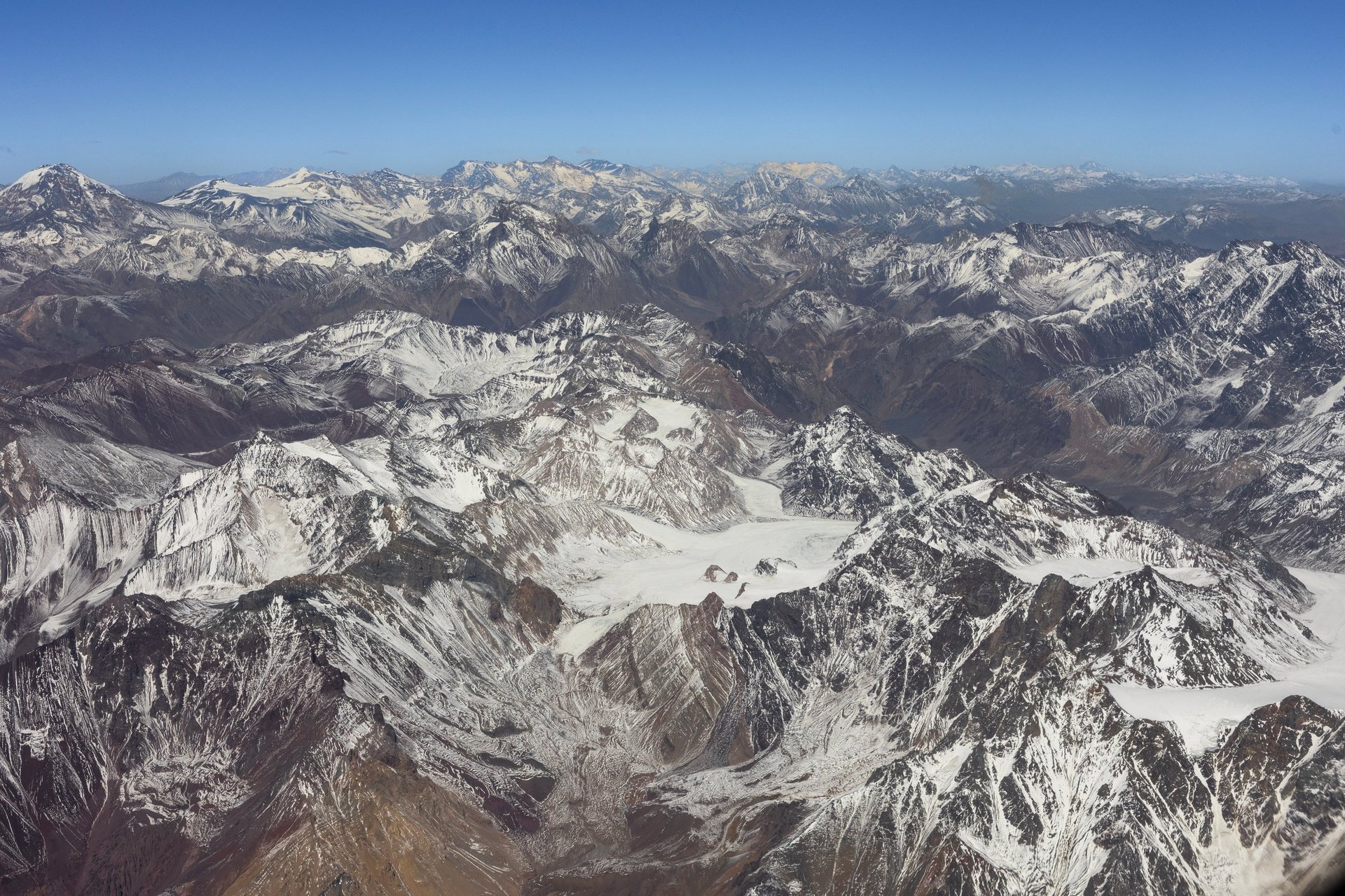 Cordillera de los Andes nevada en Chile, Cajón del Maipo